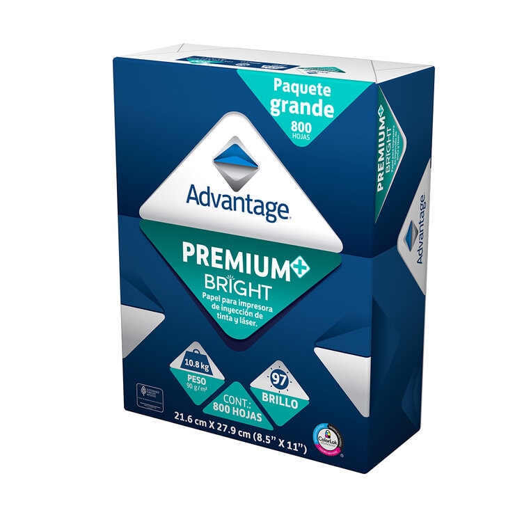 Advantage Premium Papel Tamaño Carta Paquete con 800 Hojas — Imagen 2 de 3