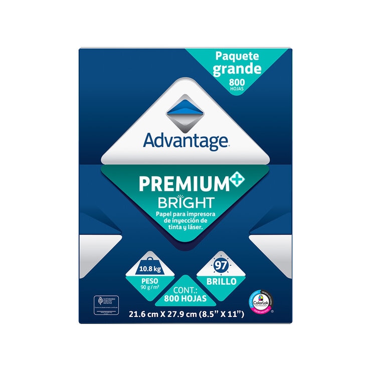 Advantage Premium Papel Tamaño Carta Paquete con 800 Hojas — Imagen 1 de 3