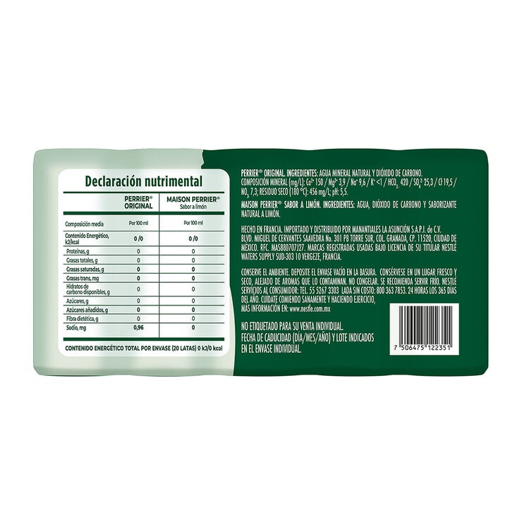 Perrier Agua Mineral Mix Pack 20 pzs de 330 ml — Imagen 2 de 4