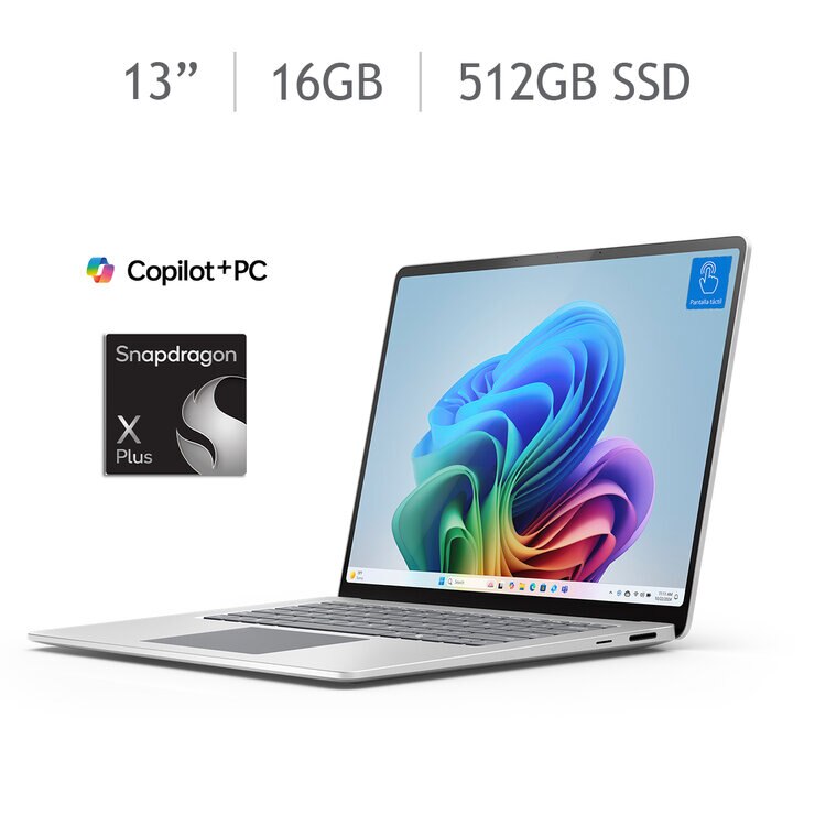 Microsoft Surface Laptop Copilot+PC 13.8" LCD Snapdragon X Plus 16GB 512GB SSD — Imagen 1 de 4