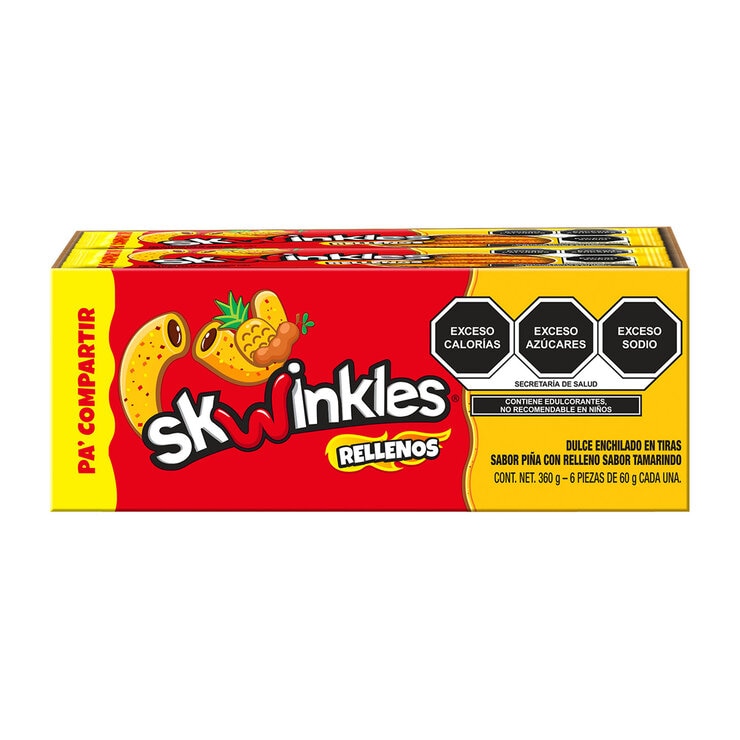 Skwinkles Rellenos Piña Tamarindo 6 pzas de 60g — Imagen 1 de 4