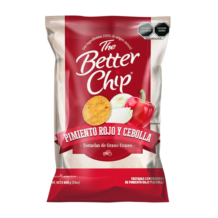 The Better Chip Tostadas con Pimiento Rojo y Cebolla 680 g — Imagen 1 de 4