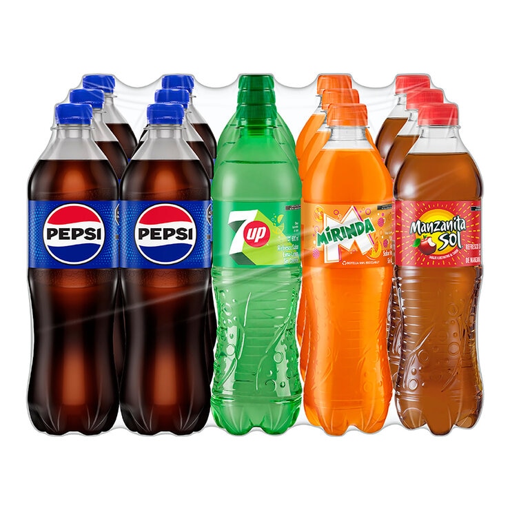 Pepsi Mix de Refresco 15 pzs de 600 ml — Imagen 1 de 2