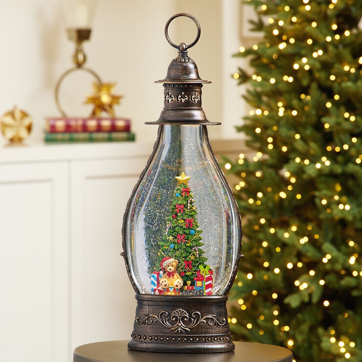 Linterna Navideña con Luz LED, Árbol de Navidad — Imagen 1 de 3