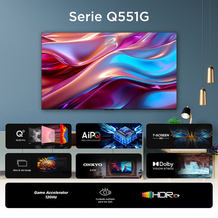 TCL Pantalla 85" 4K QLED Google TV — Imagen 4 de 4