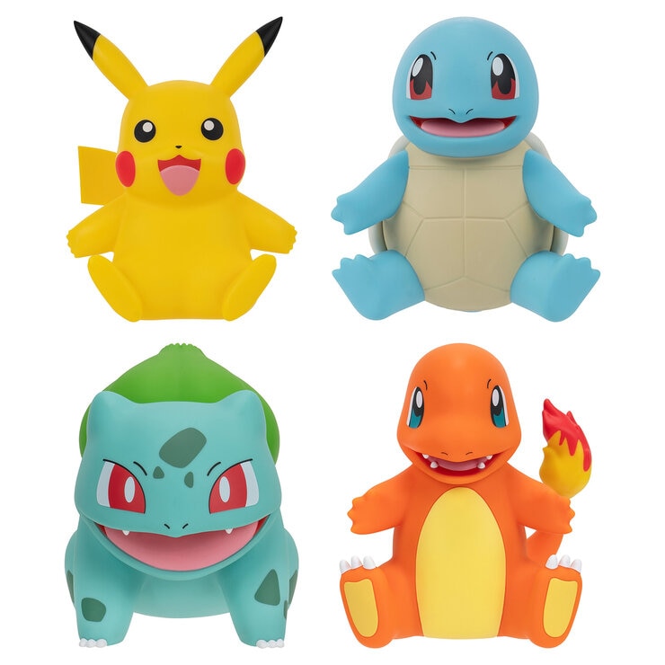 Set de 4 Figuras de Vinilo de Pókemon, 20 cm