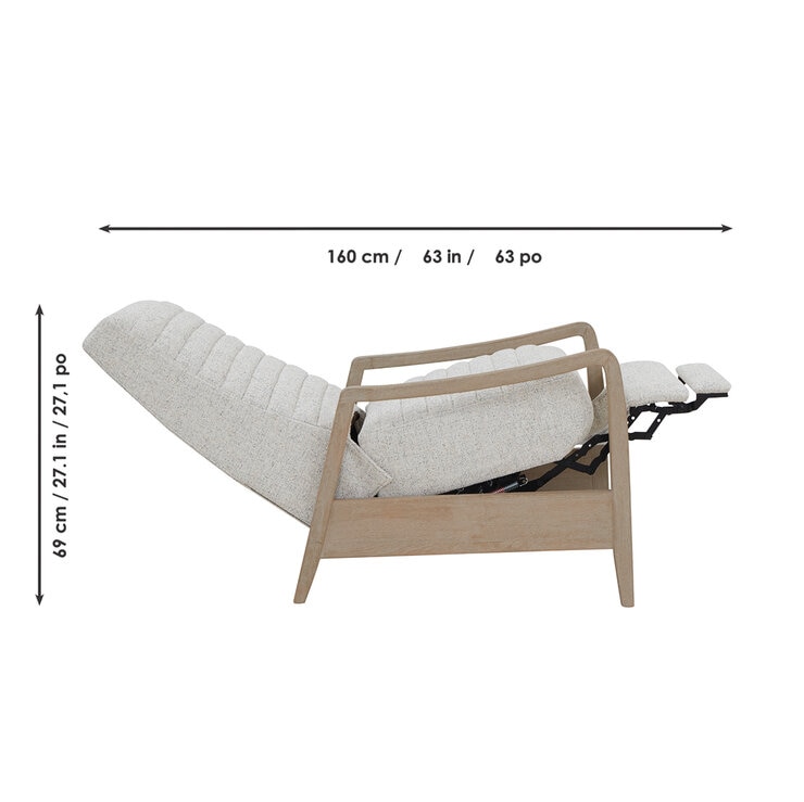 Synergy Home Furnishings, Sillón Reclinable de Tela — Imagen 4 de 4