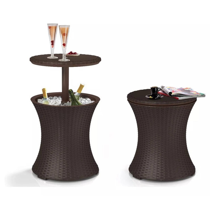 Keter Mesa Hielera Rattan Coolbar — Imagen 2 de 3