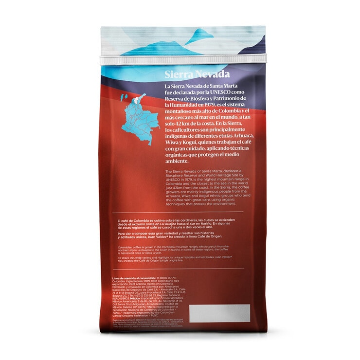 Juan Valdez Café Tostado en Grano Sierra Nevada 1 kg — Imagen 2 de 4