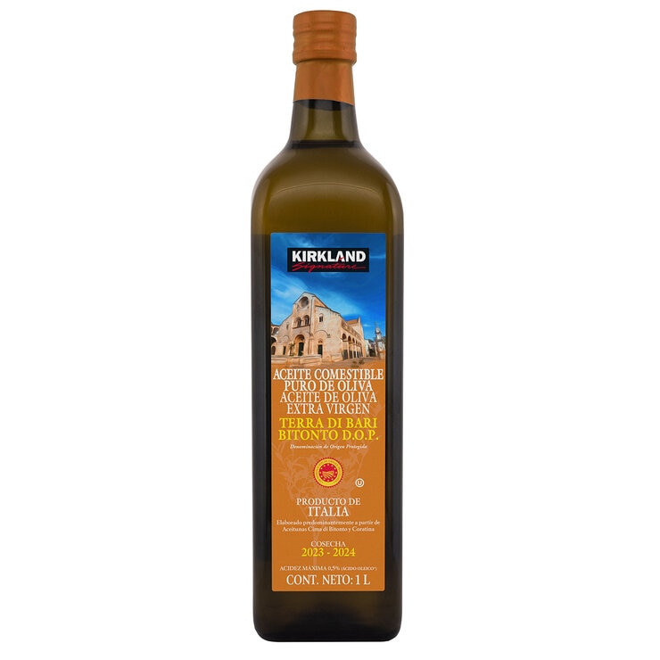 Kirkland Signature Aceite de Oliva Extravirgen Terra Di Bari D.O.P 1 l — Imagen 1 de 3