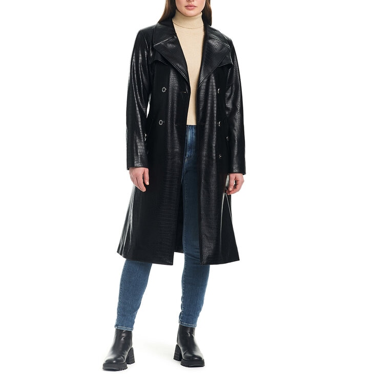 Vince Camuto Abrigo de piel sintética para Dama Varias Tallas y Colores — Imagen 2 de 2