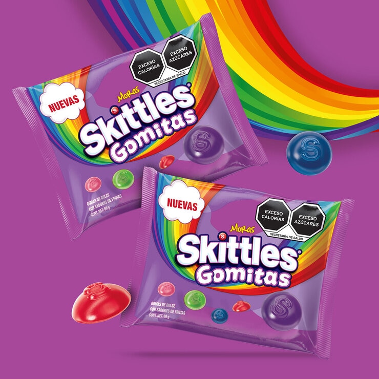 Skittles Gomitas de Dulce Sabor Moras 10 pzas de 50g — Imagen 3 de 4