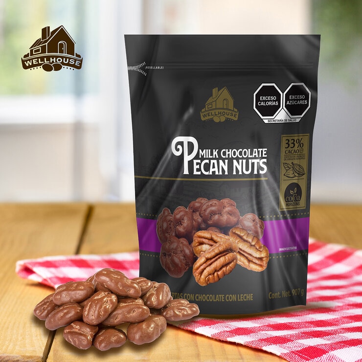 Wellhouse Nueces Cubiertas con Chocolate 907 g — Imagen 2 de 4