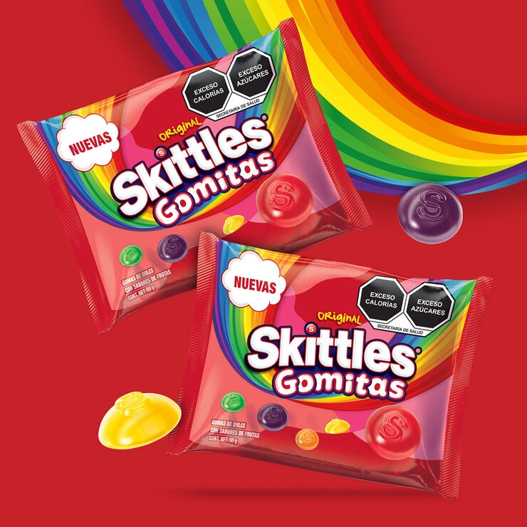 Skittles Gomitas de Dulce Sabores Frutales 10 pzas de 50g — Imagen 4 de 4