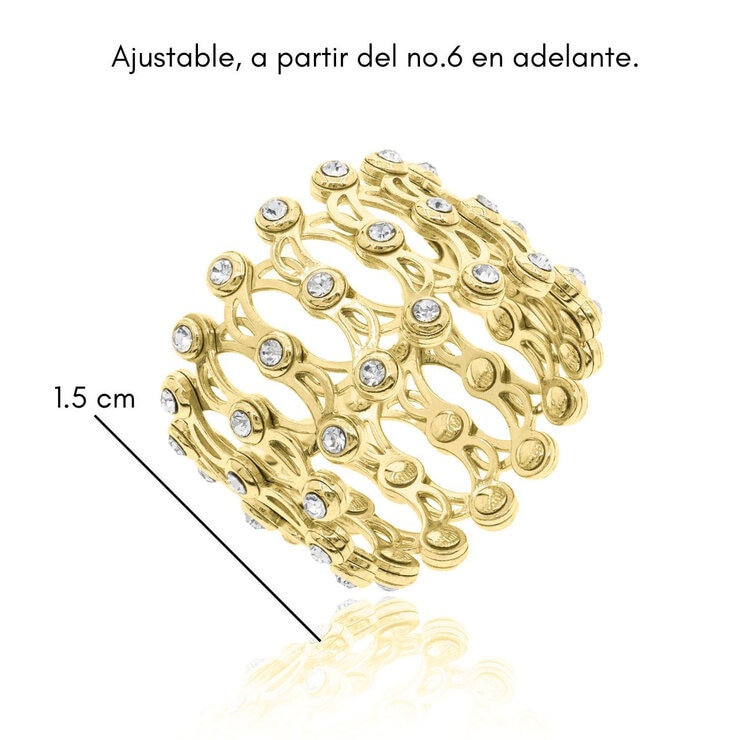 Mayfer, Anilo/Pulsera Plata .925, Color Dorado — Imagen 2 de 4