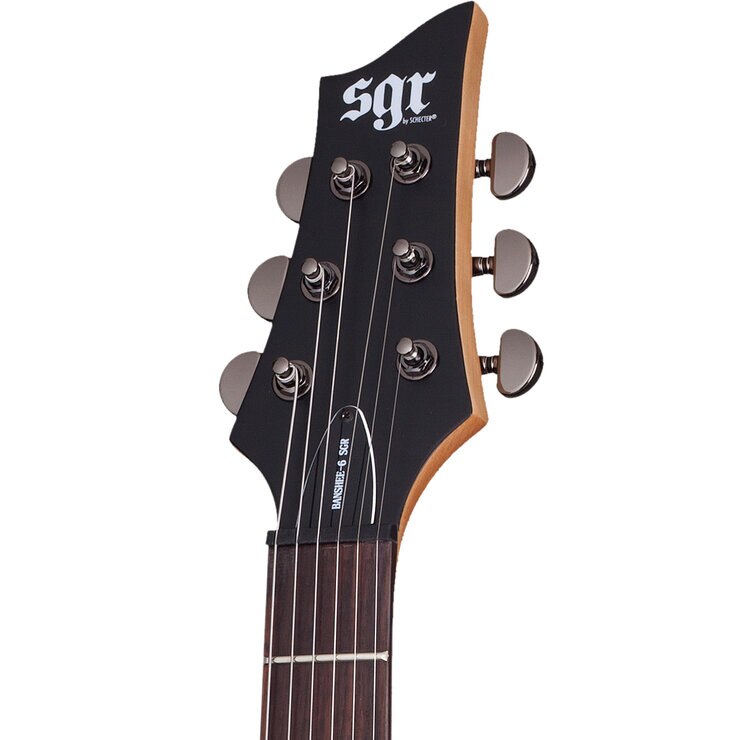 SGR by Schecter Guitarra Eléctrica Banshee-6 Negro — Imagen 3 de 4