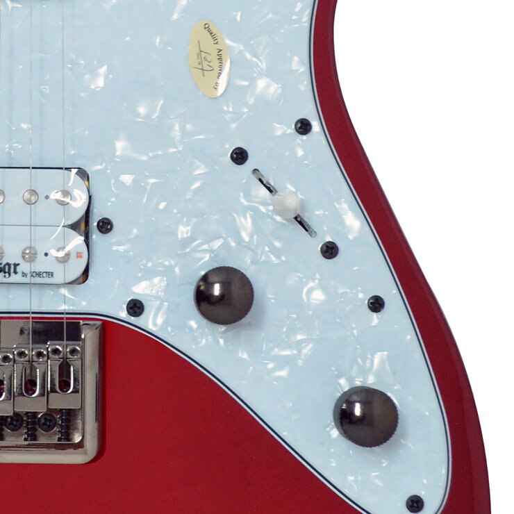 SGR By Schecter Guitarra Eléctrica Banshee-6 Rojo Metálico — Imagen 2 de 4