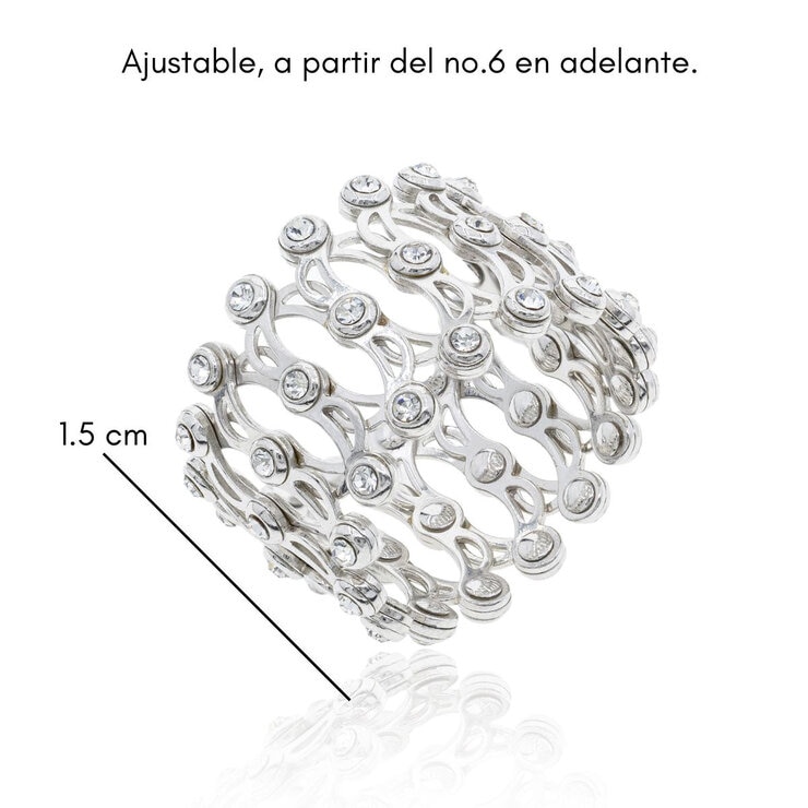 Mayfer, Anilo/Pulsera Plata .925, Color Blanco — Imagen 3 de 4