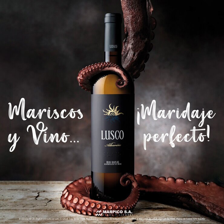 Vino Blanco Lusco Albariño 750 ml — Imagen 2 de 3