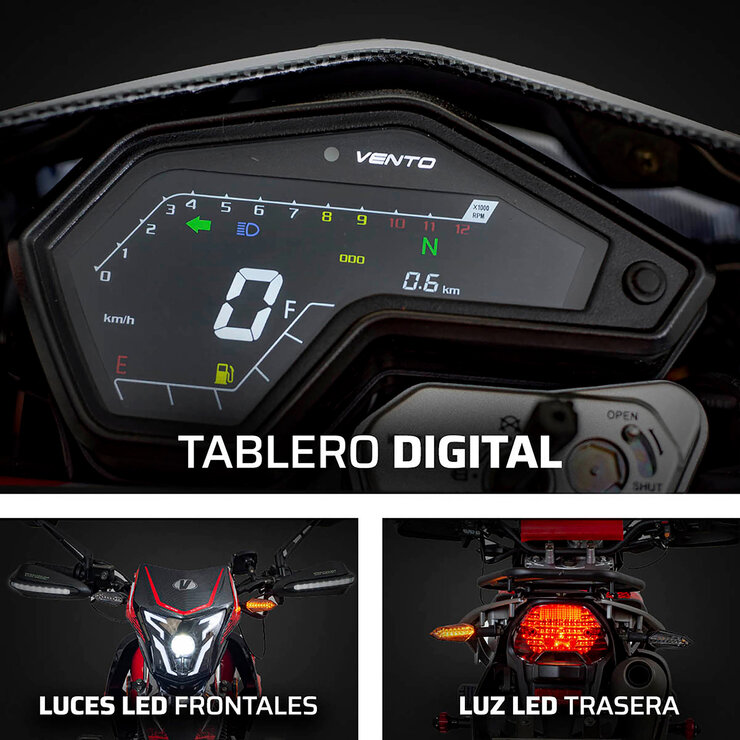 Vento Motocicleta Crossmax 250cc Rojo — Imagen 2 de 4
