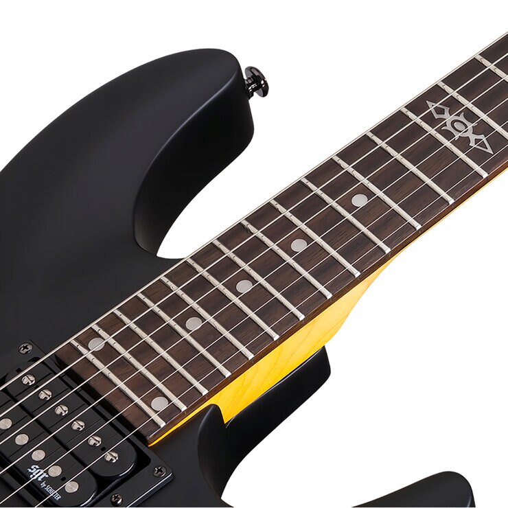 SGR By Schecter Guitarra Eléctrica C-1 FR Negro Satinado — Imagen 3 de 4