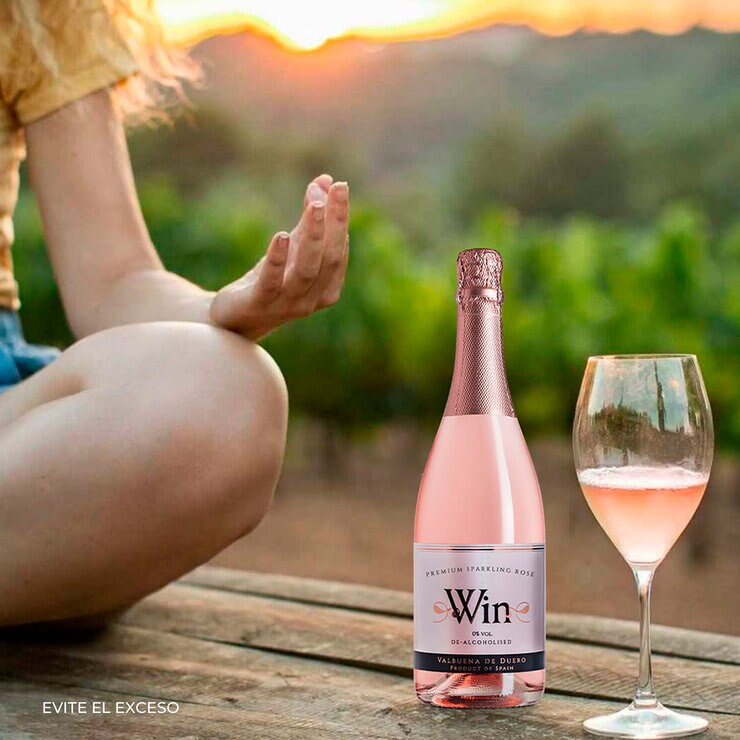 Vino Espumoso Win 0% Alcohol Rosado 750 ml — Imagen 2 de 3