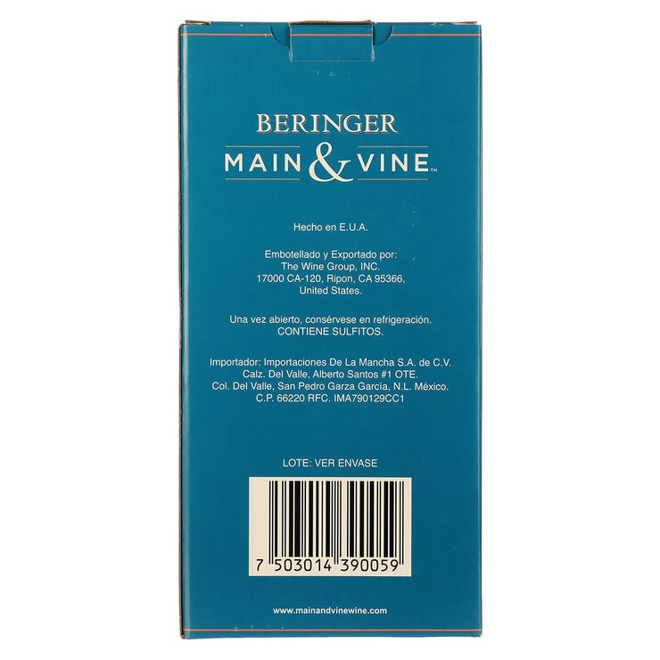 Vino Rosado Beringer White Zinfandel 2/750 ml — Imagen 2 de 2