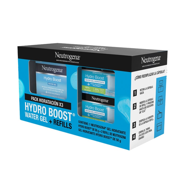Neutrogena Hydroboost Crema Facial en Gel 50 gr + 2 refill de 50 gr — Imagen 3 de 4