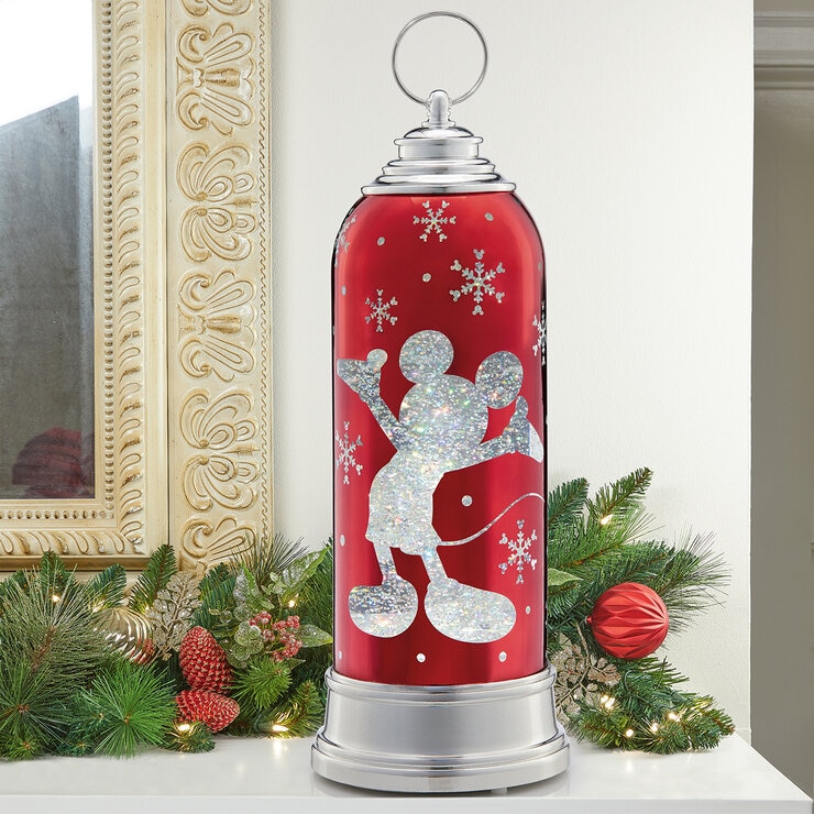 Disney Linterna Grabada Decorativa Mickey Roja — Imagen 1 de 2