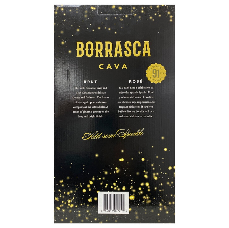 Vino Espumoso Borrasca Brut y Rosé 2/750 ml — Imagen 2 de 2