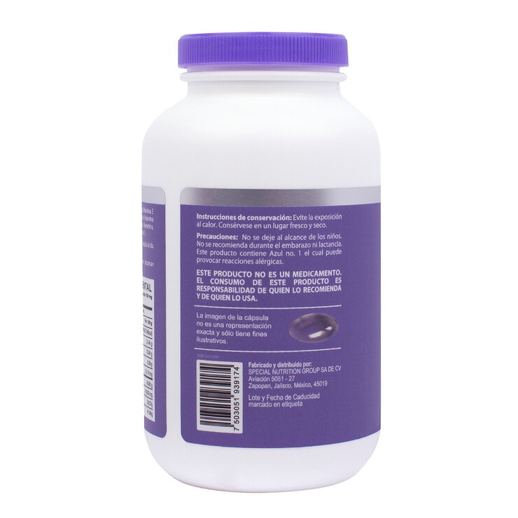Naturagel Biotina + Ácido Pantoténico Aloe Vera  con Vitamina E 200 Cápsulas