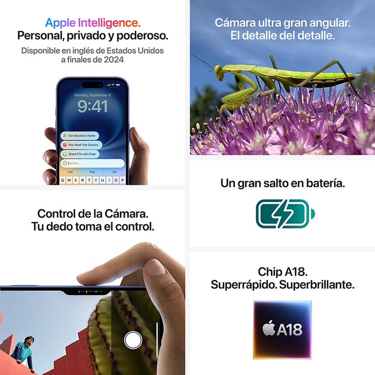 Apple iPhone 16 256GB Ultramarino — Imagen 4 de 4