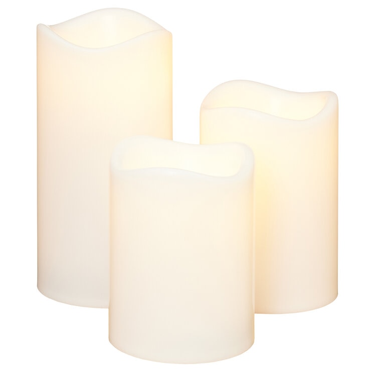 Juego de 3 Campanas de Vidrio con Velas LED  — Imagen 4 de 4