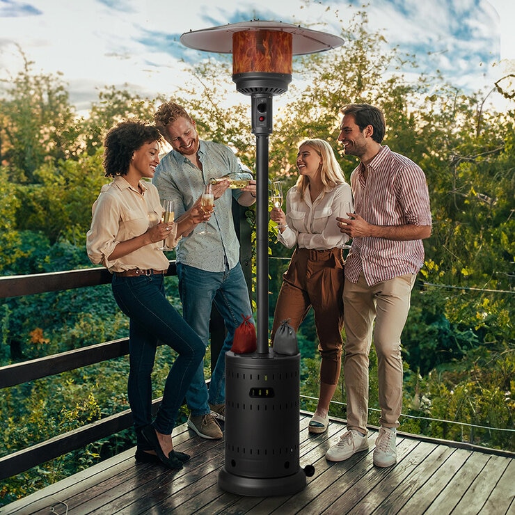 Fire Sense, Calentador De Gas Para Exterior Color Negro  — Imagen 2 de 4