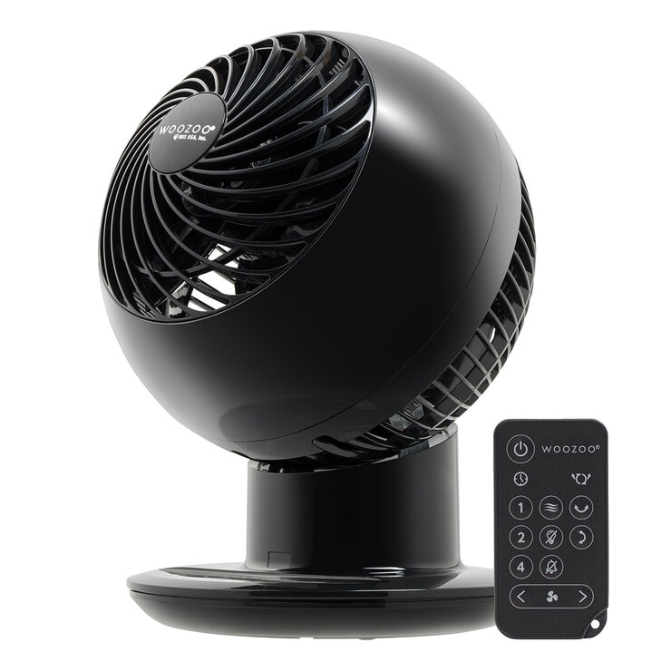 Woozoo Ventilador de globo multi direccional, 5 velocidades, color negro — Imagen 1 de 4