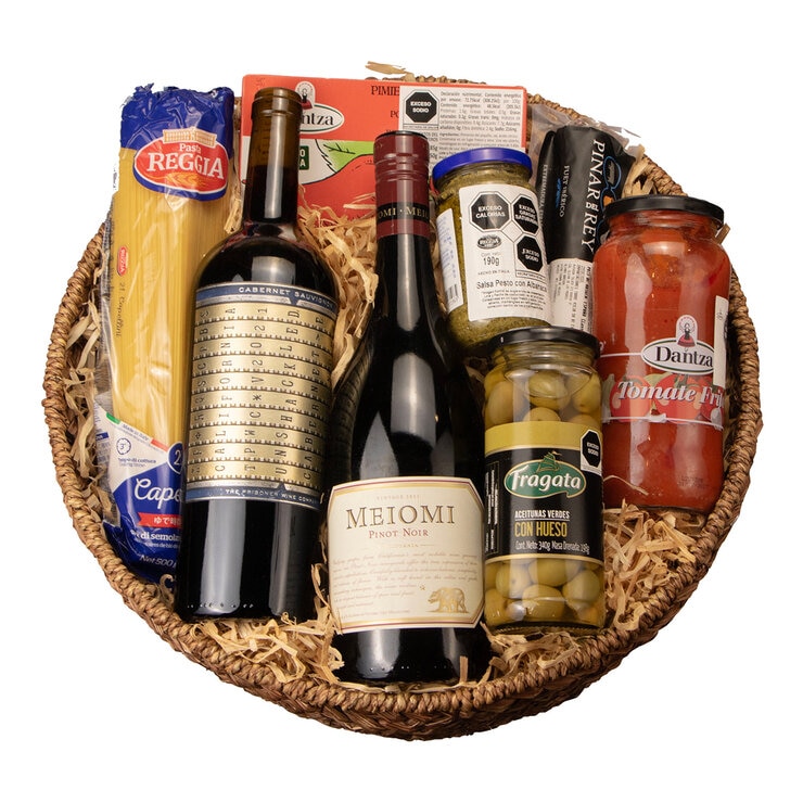 Canasta de Regalo Pan y Vino 9 pzas — Imagen 2 de 4