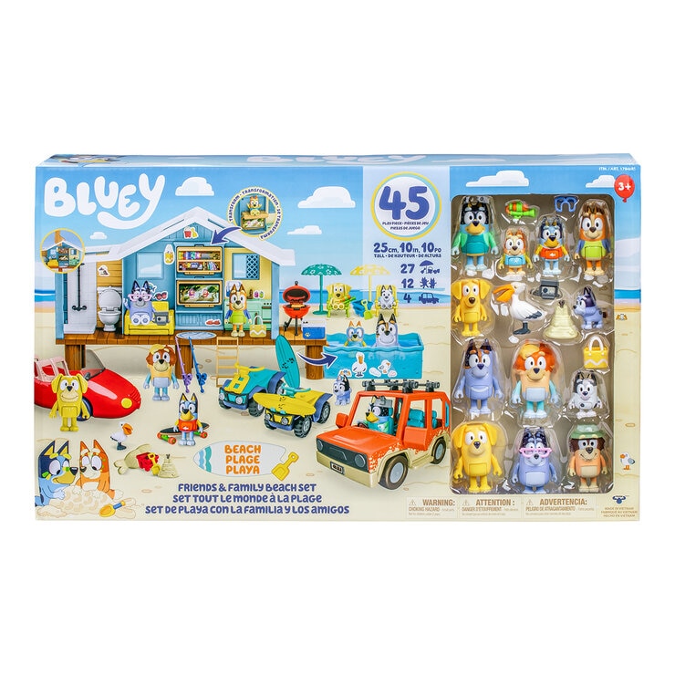 Set de Playa con la Familia y los Amigos de Bluey — Imagen 1 de 4
