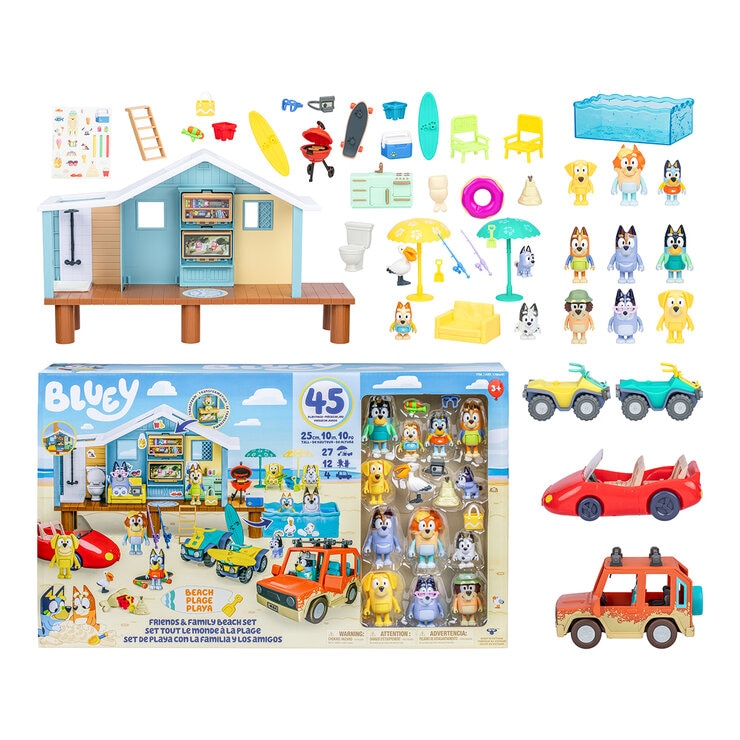 Set de Playa con la Familia y los Amigos de Bluey — Imagen 4 de 4