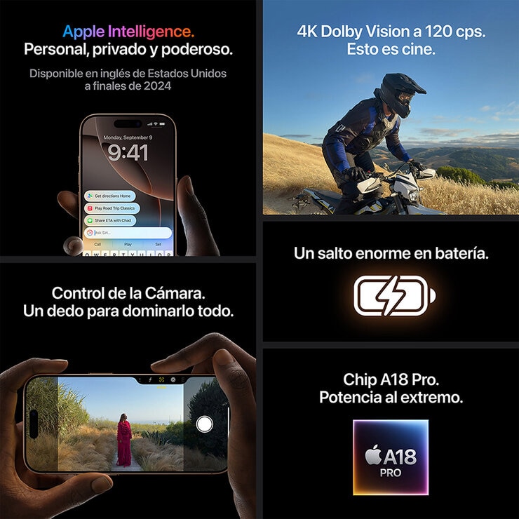 Apple iPhone 16 Pro Max 256GB Titanio Natural — Imagen 2 de 4