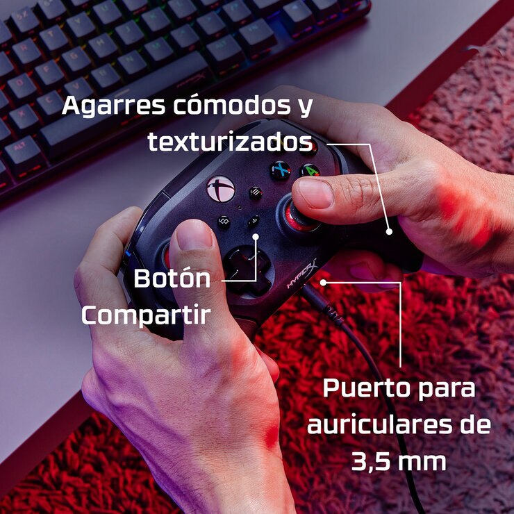 HyperX Cloud III Headset + Clutch Gladiate — Imagen 3 de 4