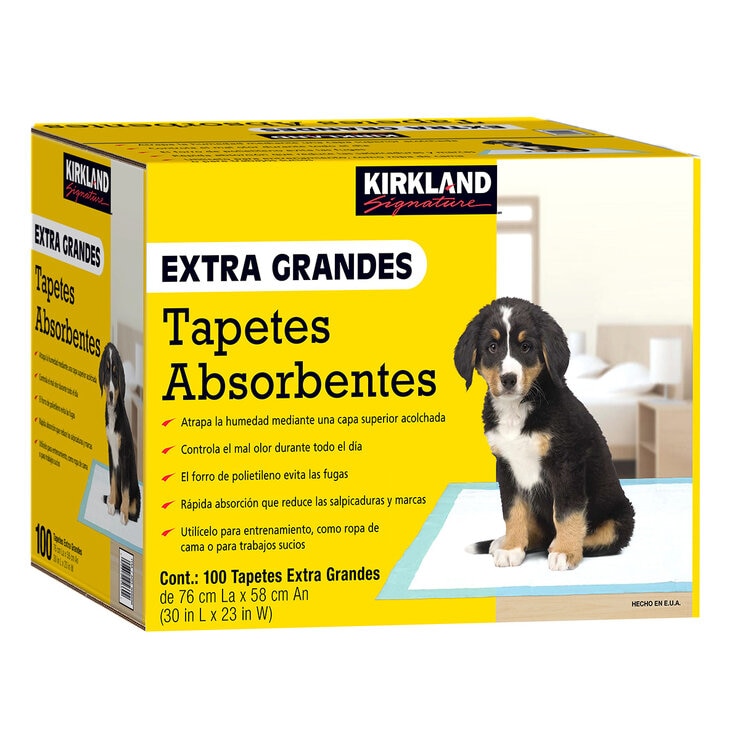Kirkland Signature Tapetes Absorbentes Extra Grandes para Perro 100 pzas — Imagen 1 de 3
