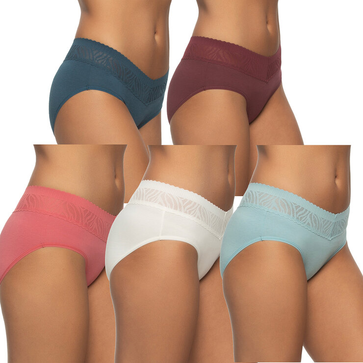 Black Bow Ropa interior para Dama 5 piezas varias tallas y colores — Imagen 3 de 3