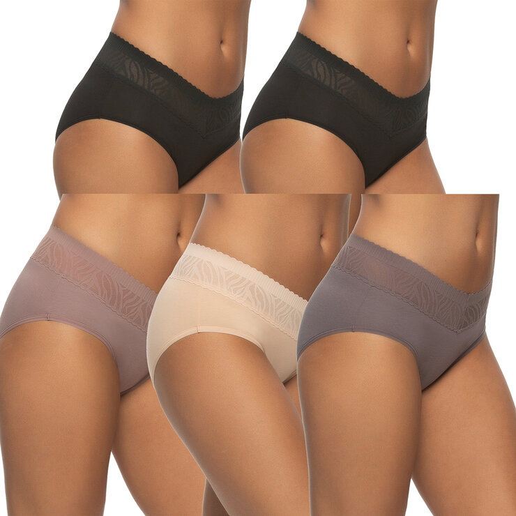 Black Bow Ropa interior para Dama 5 piezas varias tallas y colores — Imagen 1 de 3