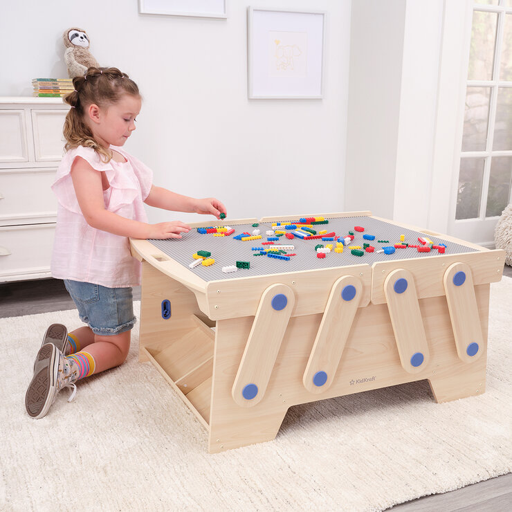 Mega Mesa de Madera para Jugar y Guardar Bloques de Construcción — Imagen 2 de 4