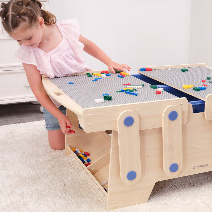 Mega Mesa de Madera para Jugar y Guardar Bloques de Construcción — Imagen 4 de 4