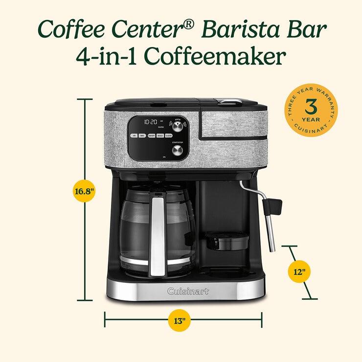Cuisinart Crystal Glam, Cafetera Barista 4 en 1 — Imagen 2 de 4