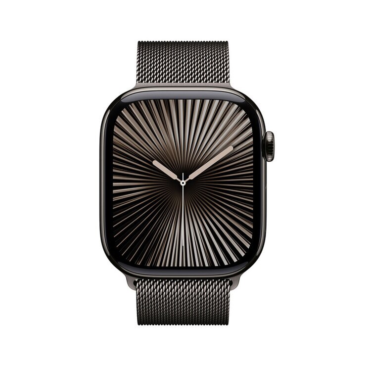 Apple Watch S10 (GPS + Cellular) Caja de titanio pizarra 46mm con correa Milanese Loop Pizarra (S/M) — Imagen 4 de 4