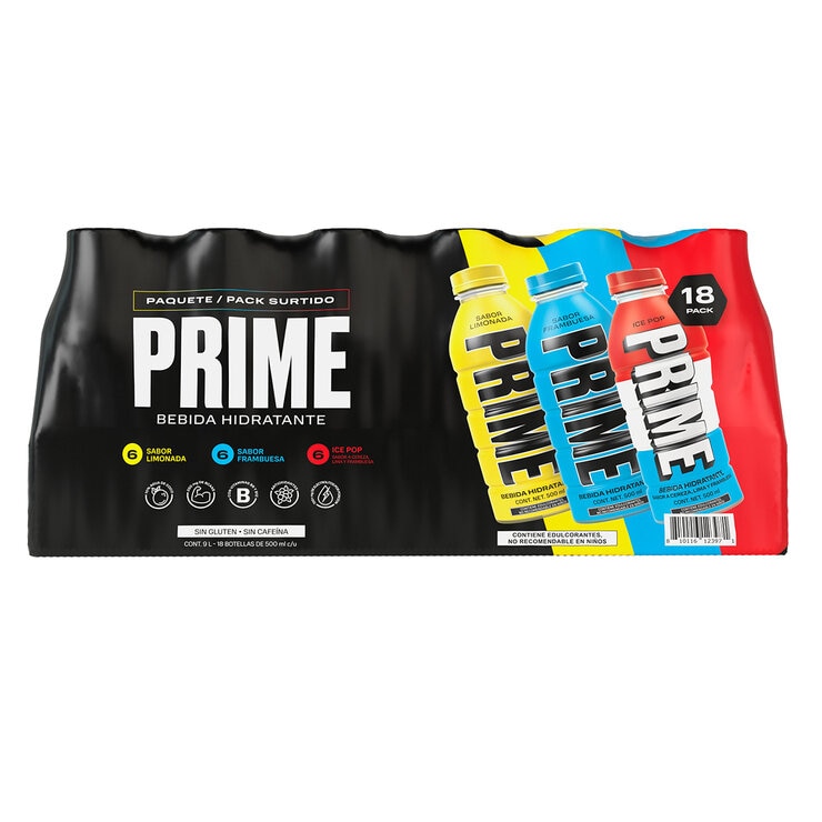 Prime Bebida Hidratante 18 pzs de 500 ml — Imagen 1 de 4