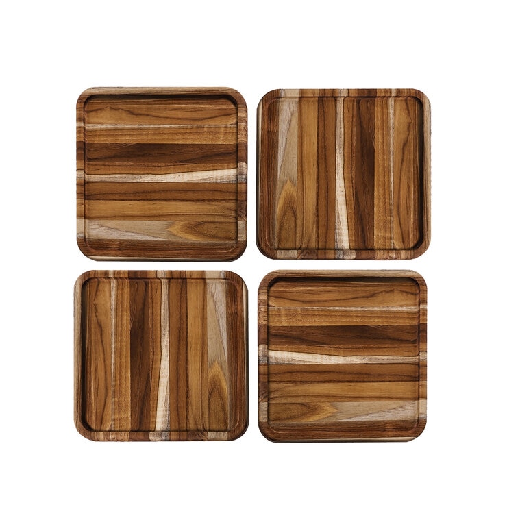 Teak Haus Set Para Servir de 5 Tablas de Madera de Teca — Imagen 4 de 4