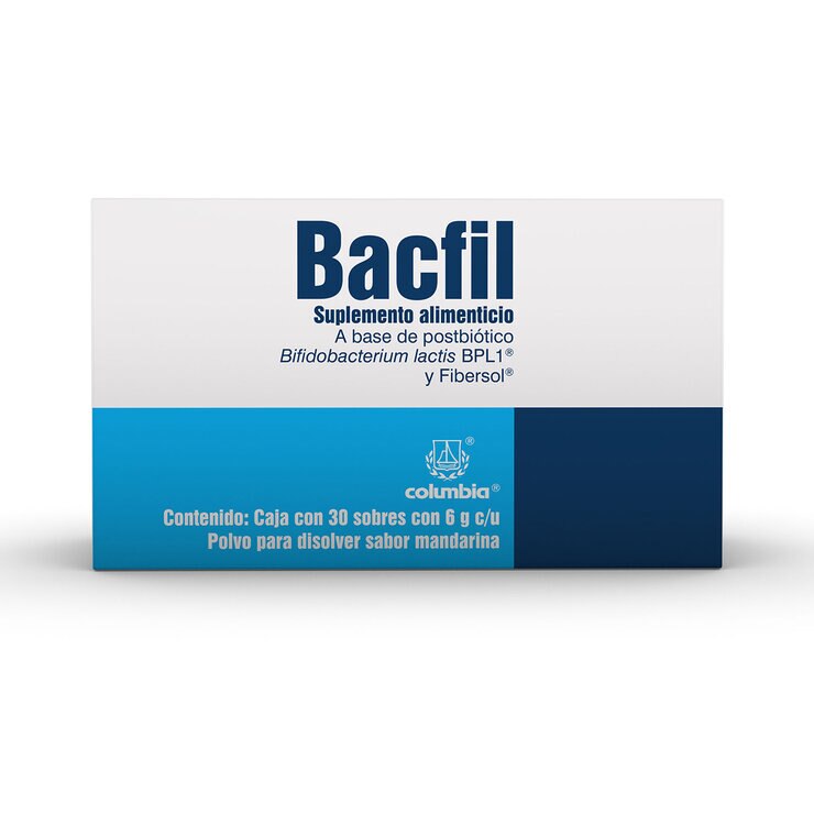 Bacfil Suplemento Alimenticio Caja con 30 Sobres — Imagen 1 de 3